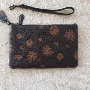 Coach floral print wristlet